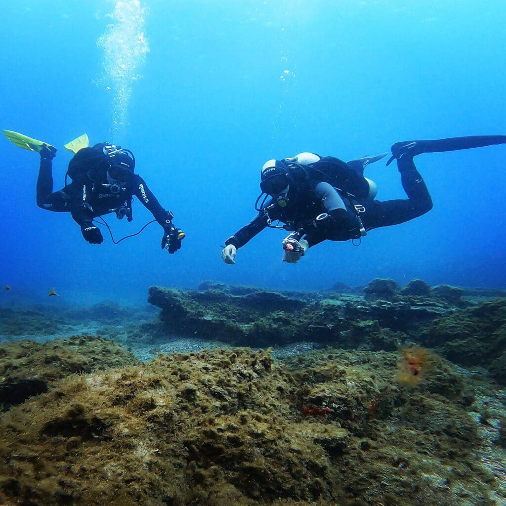 Guia de buceo en La Herradura